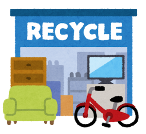 リサイクルショップの店舗のイラスト